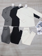 SET THUN DÀI TAY ÁO XẺ TÀ 3 MÀU - xả 69k