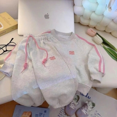 SET NỈ DÀI HAI DA THÊU MIN MIN BÉ GÁI