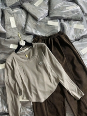 SET DÀI ÁO ZIP QUẦN TĂM NHUNG NỮ THU ĐÔNG
