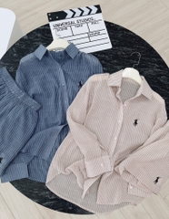 SET KẺ QUẦN 2 LỚP XẺ GẤU NỮ