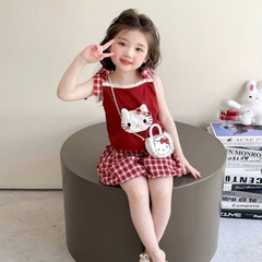 SÉT BỘ HELLO KITTY QUẦN BÍ BÉ GÁI SẴN(SALE 70k)