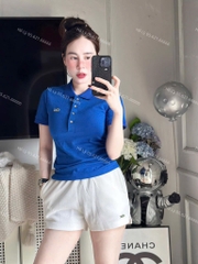 ÁO POLO LACOSTE THÊU CÁ SẤU XANH DƯƠNG NỮ SẴN (XẢ 55k)