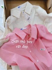 ÁO SƠ MI CÀI SAU 2 MÀU TÚI TRƯỚC NỮ (SALE 75k)