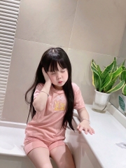 SET 2 BỘ THÔNG HƠI VẢI XUẤT HÀN HỒNG BE BÉ GÁI SẴN