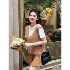 SET ÁO PHÔNG + GILE LEN NỮ ZARAAA THU ĐÔNG SẴN(XẢ 99k)