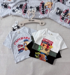 SET 4 ÁO CAPY3RA CỘC TAY BÉ TRAI
