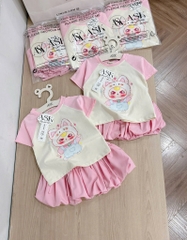 SET BỘ BB3 HỒNG CV NƠ BỒNG BÉ GÁI SẴN