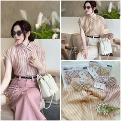 ÁO MI GU NHẬT KẺ 2 MÀU NỮ SẴN