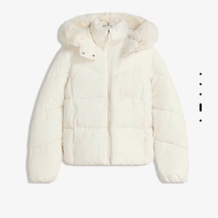 ÁO PHAO BÉO MŨ LÔNG NỮ THU ĐÔNG