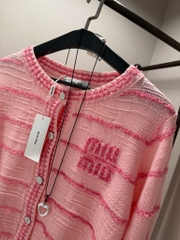 ÁO LEN CAẢDIGAN HỒNG MIU MIU NỮ