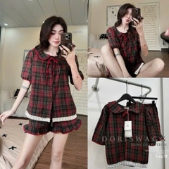 SET BỘ CỘC KẺ ĐỎ PHỐI VIỀN BÈO NỮ