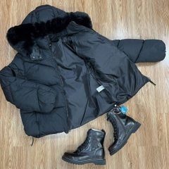 ÁO PHAO BÉO MŨ LÔNG NỮ THU ĐÔNG