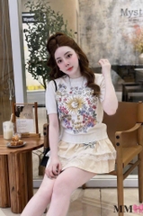 ÁO LEN CỘC DI.OR THÊU HOA MẶT TRỜI XINH YÊU NỮ