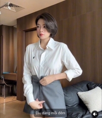 ÁO SƠ MI THÊU NGỰA DÀI TAY 2M NỮ