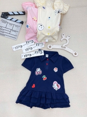 VÁY POLO CỔ BẺ 3 TẦNG HÀN QUỐC CHO BÉ GÁI