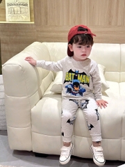SET 3 BỘ DÀI TAY SPIDERMAN BATMAN BÉ TRAI SẴN