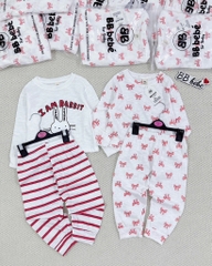 SET 2 BỘ DÀI XƯỚC NƠ THỎ BÉ GÁI(XẢ 85k)