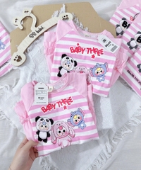VÁY BÉ BABY THREE 2 MÀU HỒNG BÉ GÁI(XẢ 59k)