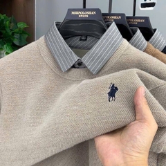 ÁO NGỰA PHỐI CỔ SƠ MI NAM THU ĐÔNG