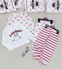 SET 2 BỘ DÀI XƯỚC NƠ THỎ BÉ GÁI(XẢ 85k)