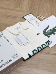 ÁO POLO TRẮNG LASCOT XANH NAM (SALE 99k)