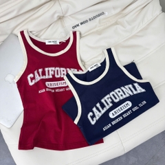 SET 2 ÁO BA LỖ ĐỎ - THAN CALIFORNIA PHỐI VIỀN NỮ SẴN