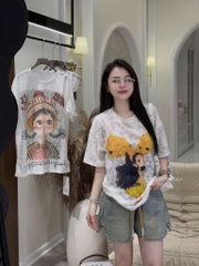 ÁO PHÔNG CÔ GÁI NƠ VÀNG