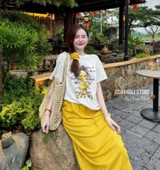 SET CHÂN VÁY ĐŨI VÀNG ÁO PHÔNG CÔ GÁI CHERUB NỮ SẴN