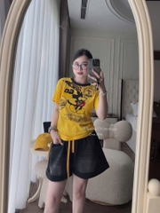 SET ÁO PHÔNG MICKY + QUẦN ĐÙI BÒ HÀNG QC CHÍNH PHẨM NỮ