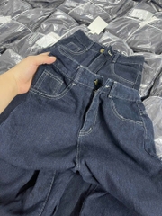 QUẦN BÒ NỮ SUÔNG XANH ĐẬM
