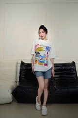 ÁO PHÔNG DECAL CHỮ NỮ