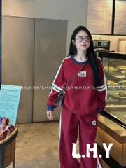 SET NỈ NỮ MIU MIU PHỐI MÀU NEW SB2214 THU ĐÔNG SẴN (SALE ĐỎ 110k)