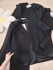 ÁO VEST NỮ ZARA KÈM ĐAI THU ĐÔNG SẴN