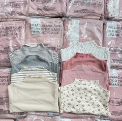 SET 4 ÁO ZIP GIỮ NHIỆT DÀI TAY BÉ GÁI