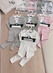 SET 2 BỘ DÀI SMILE TONE PASTEL BÉ TRAI BÉ GÁI SẴN