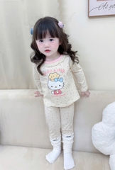 SET 2 BỘ DÀI MÈO HELLO KITTY TONE BE BÉ GÁI SẴN (SALE 99k)