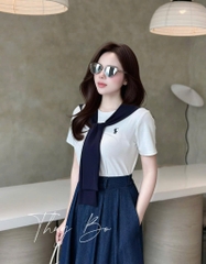 SET CHÂN VÁY LY PHỐI ÁO CT KÈM KHĂN QUÀNG NỮ