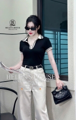 ÁO PHÔNG POLO CỔ BẺ BO XỊN NỮ SẴN
