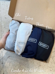 COMBO 4 ÁO 3 LỖ THÔNG HƠI SPORT NAM