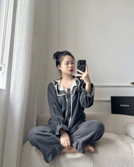 BỘ NGỦ LÔNG ULALA XUẤT HÀN NỮ THU ĐÔNG SẴN