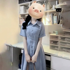 VÁY LI DÁNG DÀI TÚI NGỰC TAY LV NỮ SẴN