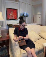 VÁY TIM THAN CỔ SEN PHỐI ĐỎ NỮ ( xả 89k )