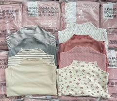 SET 4 ÁO ZIP GIỮ NHIỆT DÀI TAY BÉ GÁI