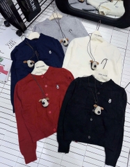 ÁO LEN CADIGAN KÈM GẤU QC NỮ