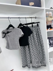 SET ÁO TĂM PHỐI QUẦN CHẤM BI NỮ
