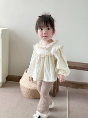 SÉT DÀI ÁO BABYDOLL QUẦN REN BÉ GÁI