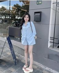 BỘ ĐŨI NƠ LINEN DÀI TAY NỮ SẴN