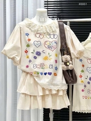 SET BÁNH BÈO TAY BỒNG MÀU BE NỮ