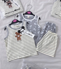 SET 2 BỘ CỘC BA LỖ TONE GHI KẺ BÉ TRAI