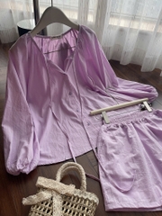 SET BỘ ÁO QUẦN TÍM NỮ